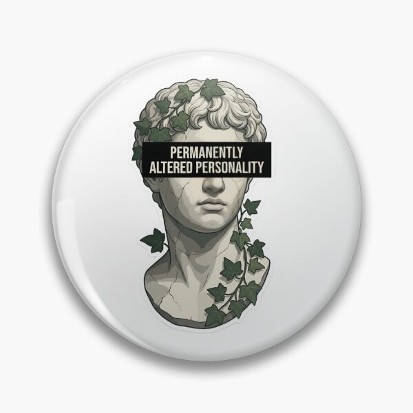 Item preview, Permanently Altered Personality Dark Academia Marble Bust Statue Study Abroad Meme designed and sold by StickyGuys.