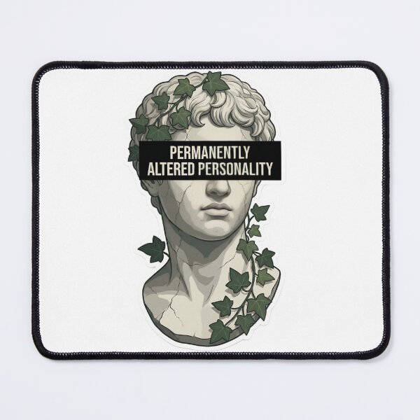 Item preview, Permanently Altered Personality Dark Academia Marble Bust Statue Study Abroad Meme designed and sold by StickyGuys.