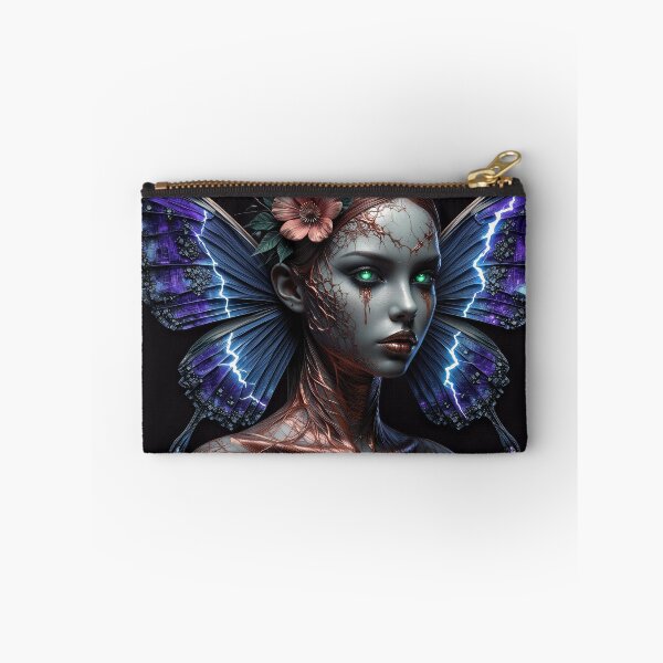 Item preview, Electric Wings: Cyberpunk Butterfly Goddess designed and sold by Insomnia Art Designs.