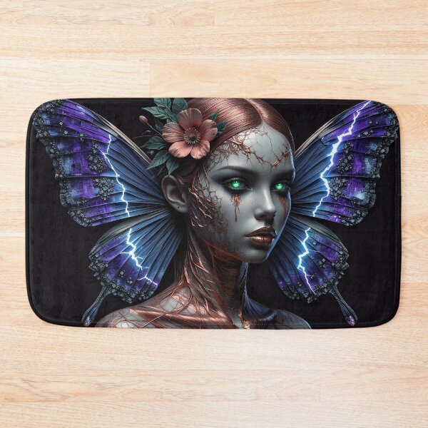 Item preview, Electric Wings: Cyberpunk Butterfly Goddess designed and sold by Insomnia Art Designs.