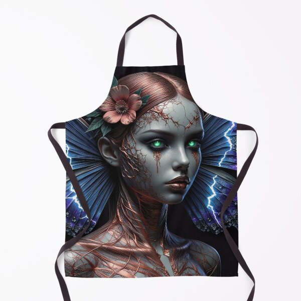 Item preview, Electric Wings: Cyberpunk Butterfly Goddess designed and sold by Insomnia Art Designs.