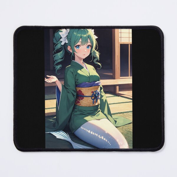 Item preview, Wakasagihime Touhou - Sweet Mermaid Anime Girl Undersea Fantasy Art designed and sold by iloveanimechibi.