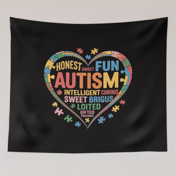 Item preview, Autism Heart Autism Awareness Support Autism designed and sold by HudsonErik.