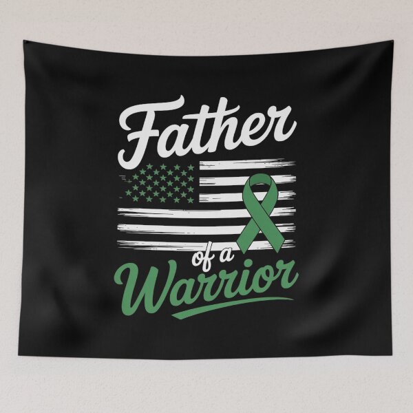 Item preview, Father Of A Warrior Flag Gallbladder Or Bile Duct Cancer designed and sold by Moxizz.