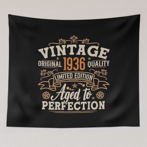 Item preview, 90th Birthday Vintage 1936 Awesome 90 Years For Men designed and sold by eclecTEEq.
