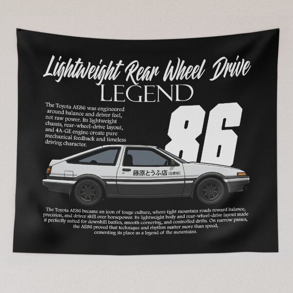 Item preview, Toyota AE86 Hachiroku — Touge Drift Legend designed and sold by BronArtworks.