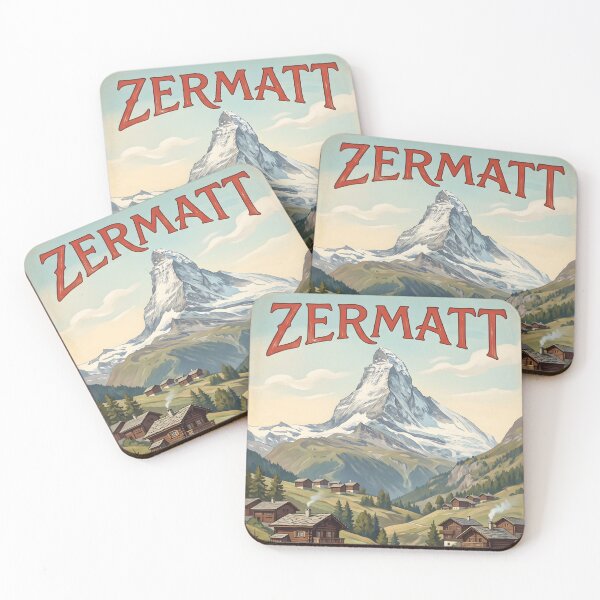 Item preview, Zermatt Via Gornergrat Bahn Vintage Poster, Retro Matterhorn Swiss Alps Train Wall Art Print, Switzerland Alpine Chalet Paradise Decor designed and sold by AbstractAuraArt.