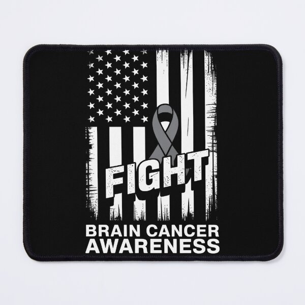 Item preview, Fight Brain Cancer Awareness American Flag United States designed and sold by Moxizz.
