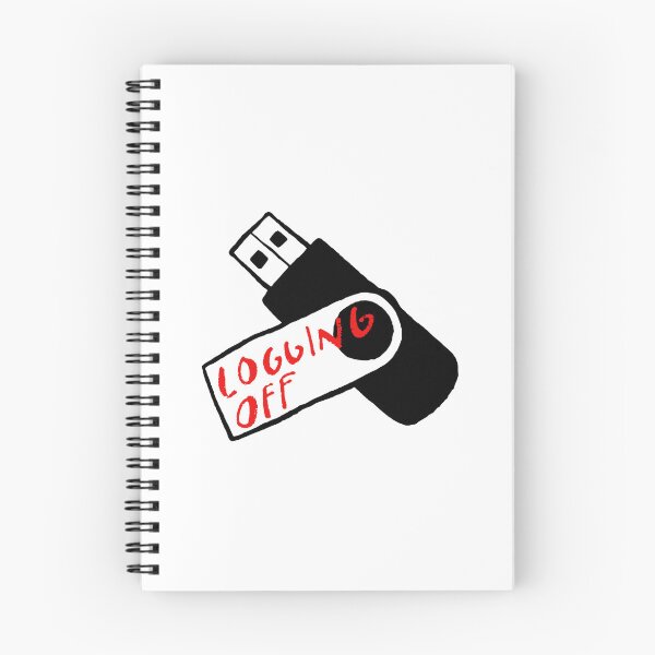 Item preview, USB Drive Logging Off Tech Design designed and sold by Studio Sonder.