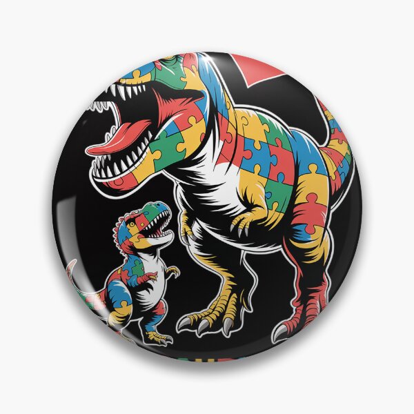 Item preview, Dadasaurus Rex Autism Awareness Proud Dad Father's Day designed and sold by HermanTricia.