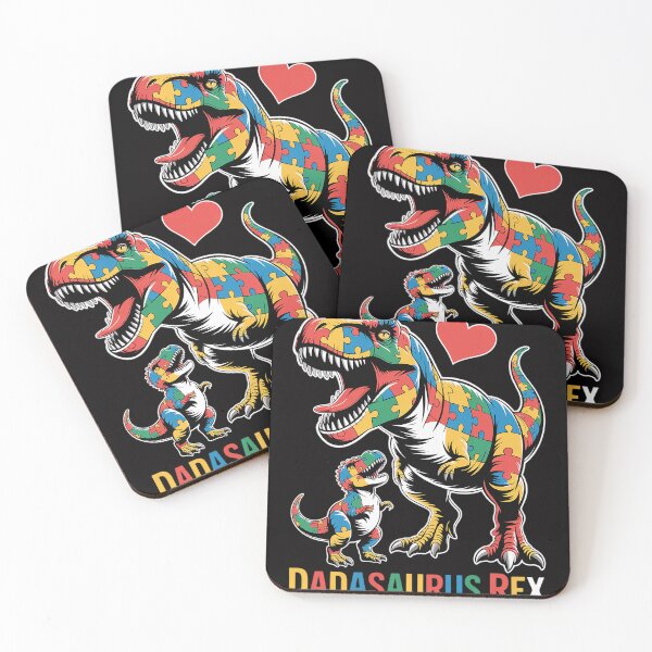 Item preview, Dadasaurus Rex Autism Awareness Proud Dad Father's Day designed and sold by HermanTricia.