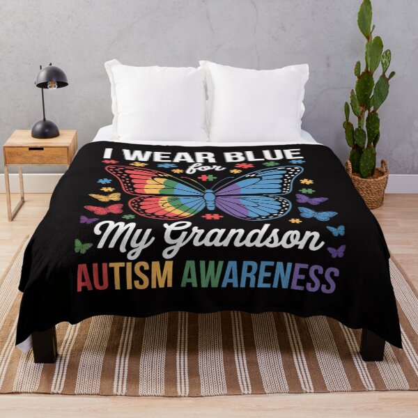 Item preview, Grandma Grandpa I Wear Blue For My Grandson Autism Awareness designed and sold by HermanTricia.