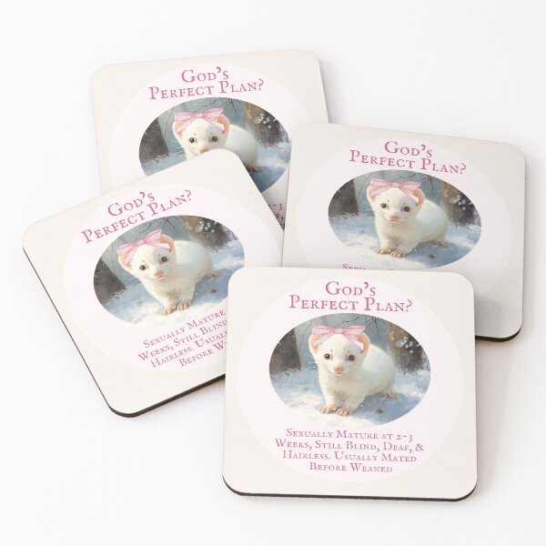 Item preview, God's Perfect Plan? - Female Stoat - Atheist Animals designed and sold by EvergreenRevolt.
