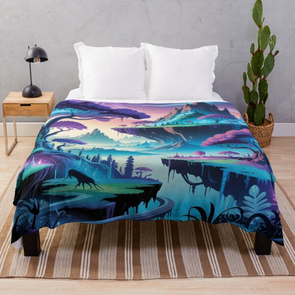 Item preview, Pandora Avatar Inspired – Glowing Bioluminescent Fantasy World Art designed and sold by Liva Art.