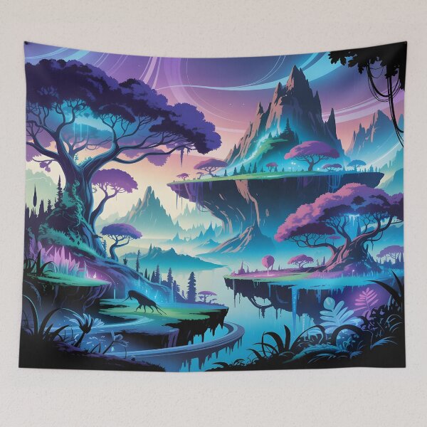 Item preview, Pandora Avatar Inspired – Glowing Bioluminescent Fantasy World Art designed and sold by Liva Art.