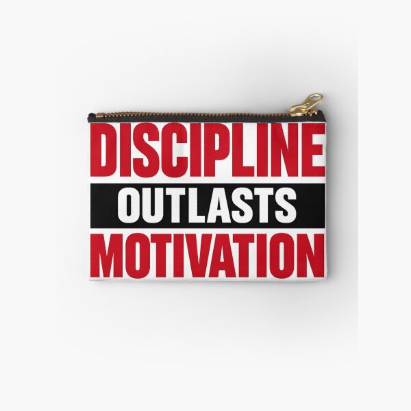 Item preview, Discipline Outlasts Motivation – Consistency Mindset Quote designed and sold by JayInspires.