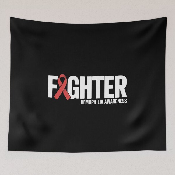Item preview, Fighter Hemophilia Awareness Month Ribbon Warrior Support designed and sold by Moxizz.