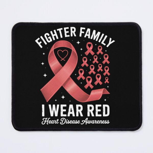 Item preview, Fighter Family I Wear Red Heart Disease Awareness designed and sold by Moxizz.
