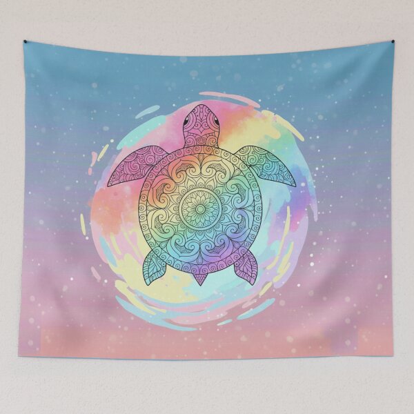 Item preview, Colorful Turtle designed and sold by mezzilicious.
