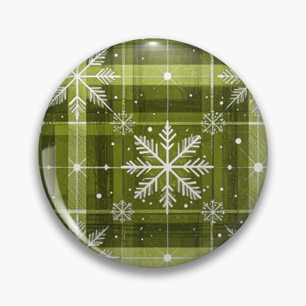Item preview, Rustic Green Plaid Snowflake Pattern designed and sold by adlkh.