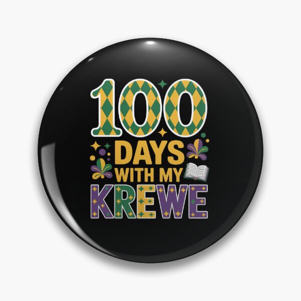 Item preview, 100 Days With My Krewe Mardi Gras Carnival Teacher Students designed and sold by Catharsiscath.