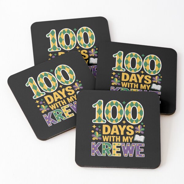 Item preview, 100 Days With My Krewe Mardi Gras Carnival Teacher Students designed and sold by Catharsiscath.