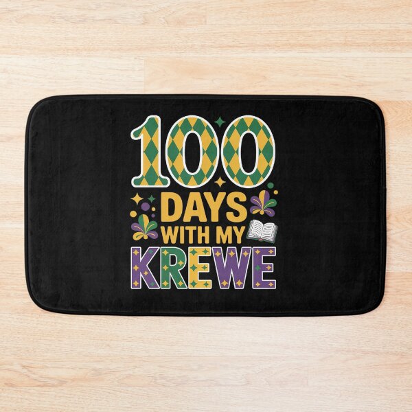 Item preview, 100 Days With My Krewe Mardi Gras Carnival Teacher Students designed and sold by Catharsiscath.