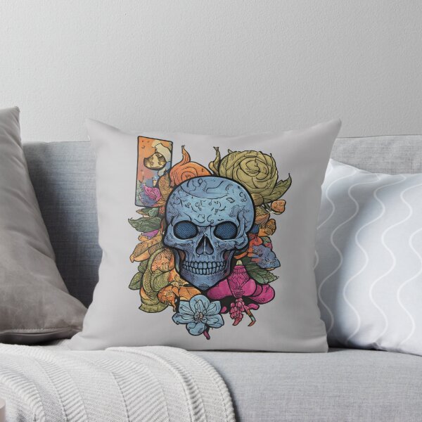 Item preview, Floral Skull Illustration – Skull with floral accents | Dark Botanical Art designed and sold by ValeriValera.
