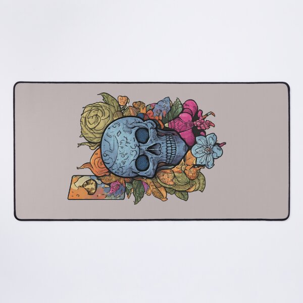 Item preview, Floral Skull Illustration – Skull with floral accents | Dark Botanical Art designed and sold by ValeriValera.