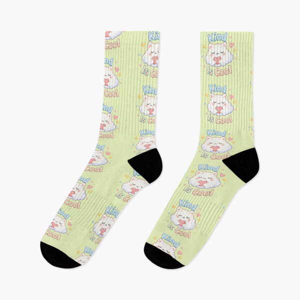 Item preview, Kind Is Cool – Cute Cloud Cat Kawaii Art designed and sold by ValeriValera.