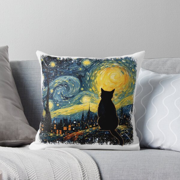 Item preview, Cat Starry Night Van Gogh Cat for Cat Lover Cat Mom Cat Dad designed and sold by KevinorNorris.