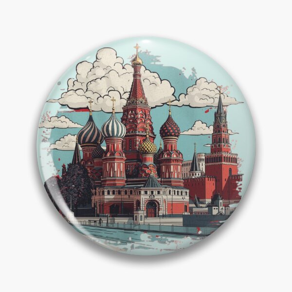 Item preview, Russian Architecture Sketch - Moscow Cityscape designed and sold by ValeriValera.