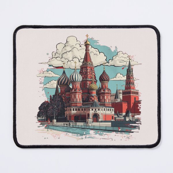 Item preview, Russian Architecture Sketch - Moscow Cityscape designed and sold by ValeriValera.