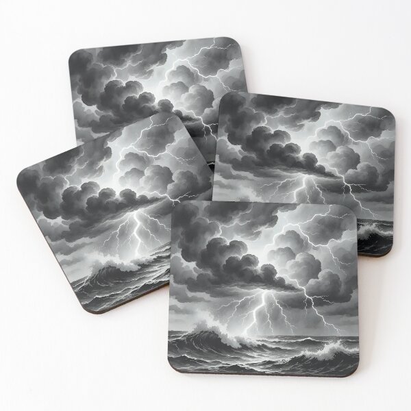 Item preview, Artistic view of a thunderstorms with lighting.  designed and sold by Nomad-Maynard.