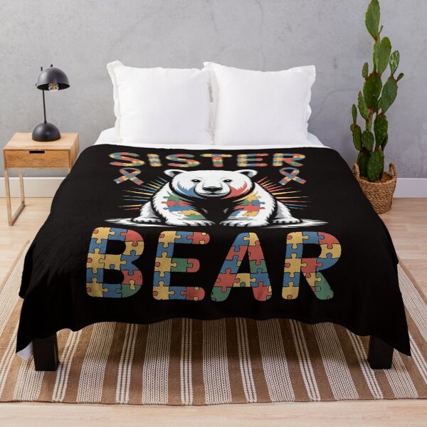 Item preview, Cute Sister Bear Autism Awareness Autistic Family Lover designed and sold by cherylbartlett.
