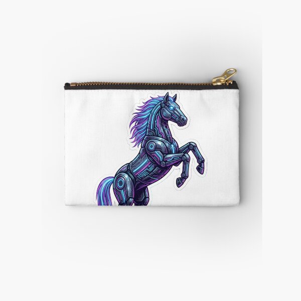 Item preview, Year of the Horse 2026 Cyberpunk Neon Zodiac Robotic Sci-Fi Stallion designed and sold by StickyGuys.