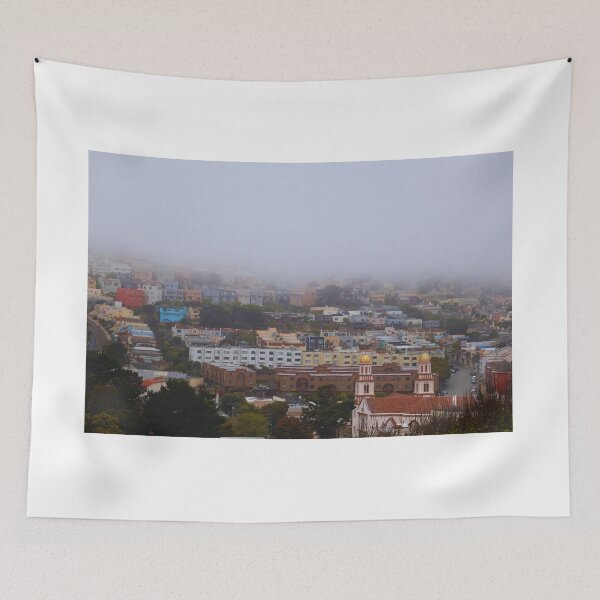 Item preview, Foggy Cityscape with Church Towers designed and sold by Phakade's Photos.