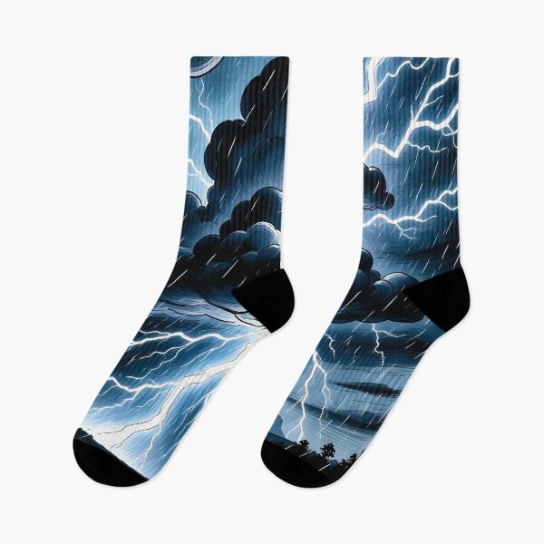 Item preview, Artistic view of a thunderstorms with lighting.  designed and sold by Nomad-Maynard.
