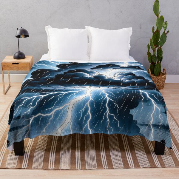 Item preview, Artistic view of a thunderstorms with lighting. designed and sold by Nomad-Maynard.