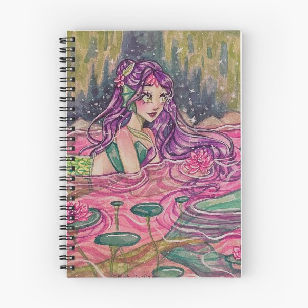 Item preview, Water lily mermaid in watercolors designed and sold by KatDarling.
