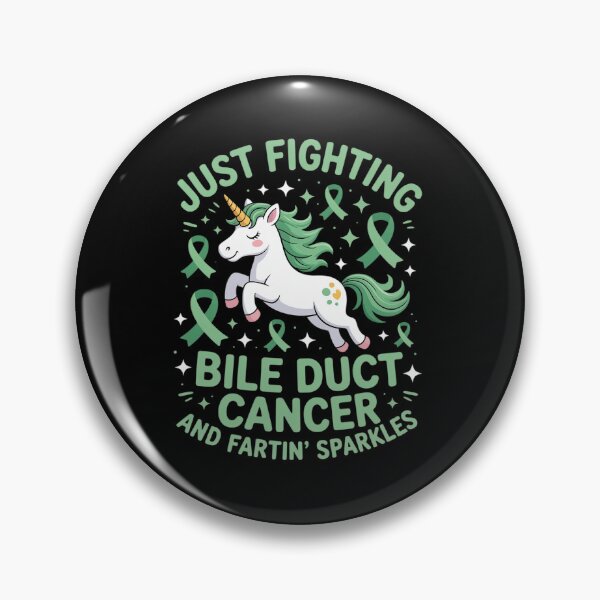 Item preview, Fighting Bile Duct Cancer Quote Farting Unicorn Awareness designed and sold by Catharsiscath.