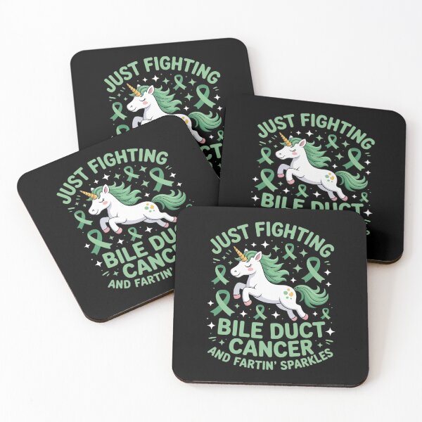 Item preview, Fighting Bile Duct Cancer Quote Farting Unicorn Awareness designed and sold by Catharsiscath.