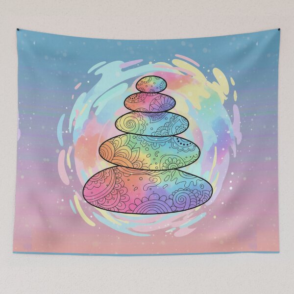 Item preview, Colorful Stacked Stones designed and sold by mezzilicious.