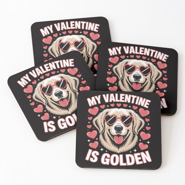 Item preview, My Valentine Is Golden Retriever Valentine's Day designed and sold by HesterFoley.