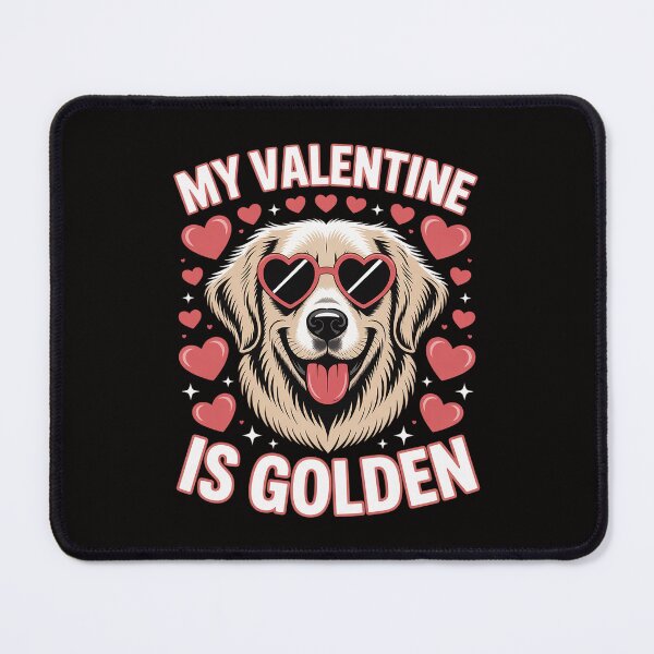 Item preview, My Valentine Is Golden Retriever Valentine's Day designed and sold by HesterFoley.