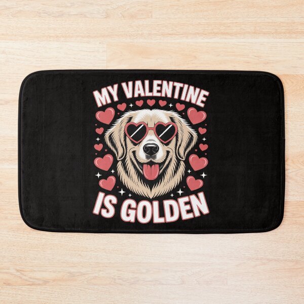 Item preview, My Valentine Is Golden Retriever Valentine's Day designed and sold by HesterFoley.