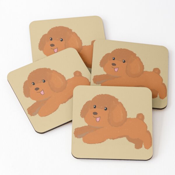 Item preview, Adorable Toy poodle Apricot brown designed and sold by tayaan.