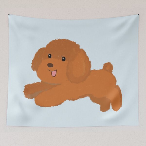 Item preview, Adorable Toy poodle Apricot brown designed and sold by tayaan.