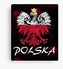 Polska coat of arms animal eagle Canvas Print