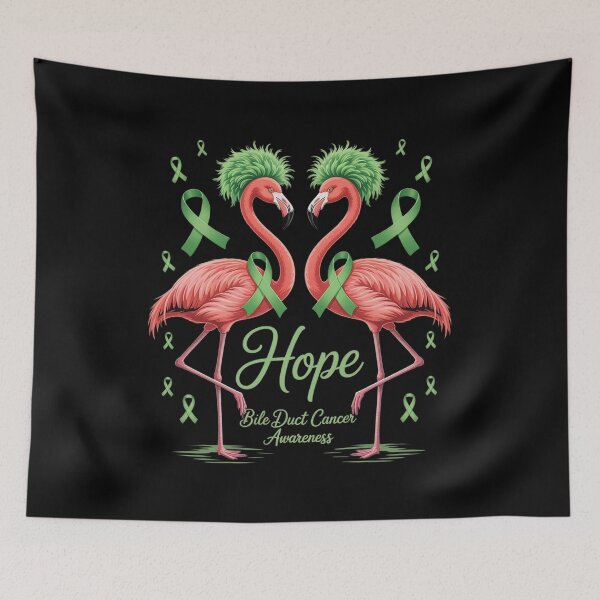 Item preview, Flamingo Bile Duct Cancer Awareness designed and sold by Catharsiscath.